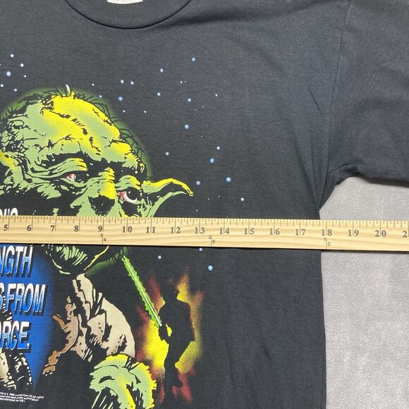 NWT Vintage 1997 Star Wars Yoda Return Of The Jedi Movie Promo 90's Size XL - Picture 9 of 10